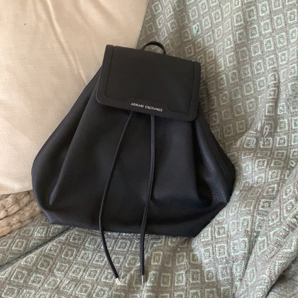 NWT Armani Exchange leather backpack